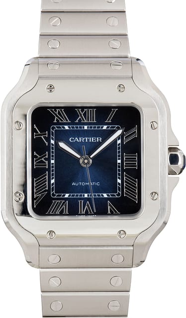 Santos de Cartier WSSA0063 Blue Medium Model