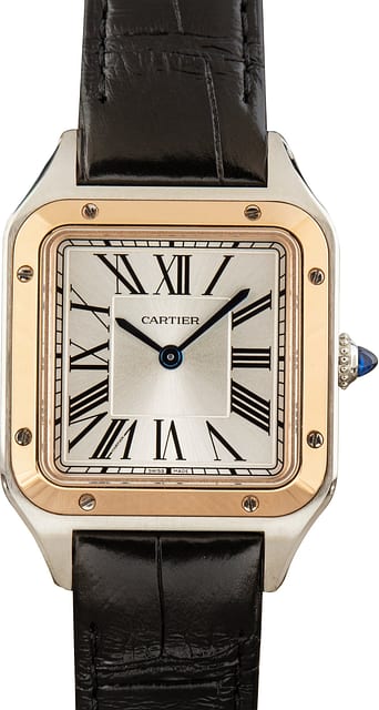 Pre-Owned Cartier Santos Dumont W2SA0038 Small Model