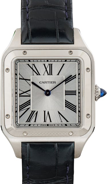 Pre-Owned Cartier Santos Dumont WSSA0085 Large Model