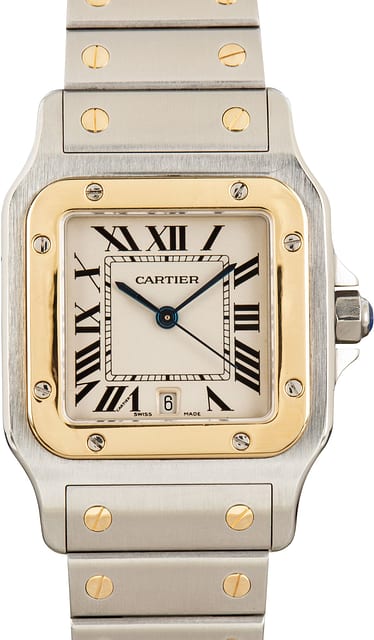 Cartier Santos Galbee W20011C4 Yellow Gold & Stainless Steel