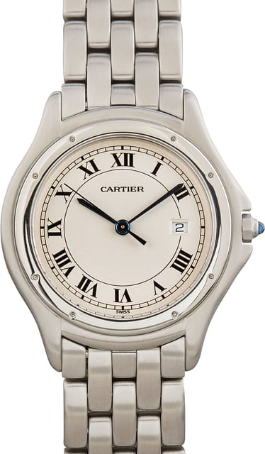 Cartier Santos Ronde Ref W35002F5 White Dial
