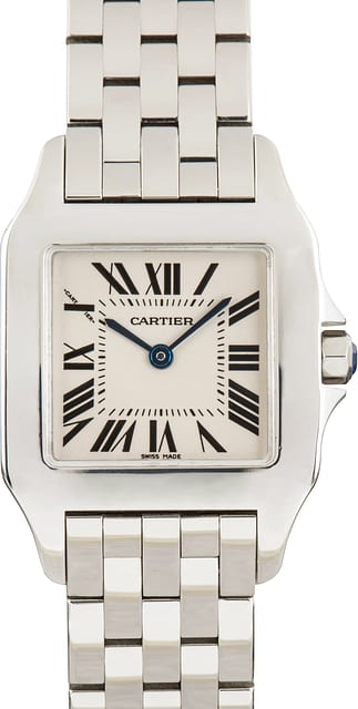 Pre-Owned Cartier Santos Demoiselle W25065Z5 Stainless Steel