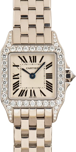 Cartier Santos Demoiselle WF9003Y8 18k White Gold
