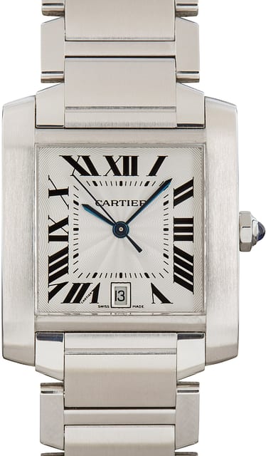 Cartier Tank Francaise Ref W51002Q3 Stainless Steel
