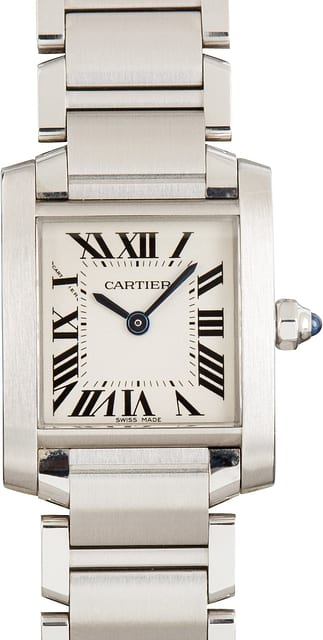 Cartier Tank Francaise Silver Dial W51008Q3 Small Model