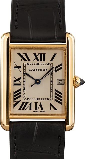 Used Cartier Tank Louis Ref W1529756 18k Yellow Gold