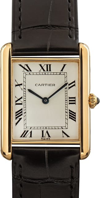 Pre-Owned Cartier Tank Ref 1140 18k Yellow Gold