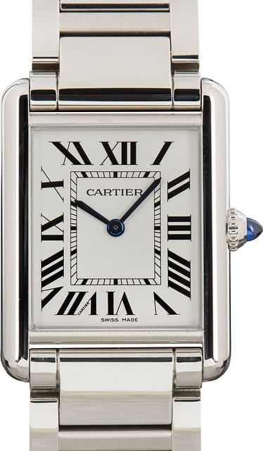 Used Cartier Tank Must Solarbeat Watch WSTA0122 Steel