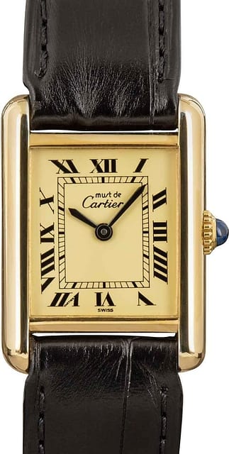Pre-Owned Cartier Tank Vermeil
