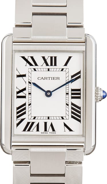 Cartier Tank Solo Ref W5200014 Silver Dial