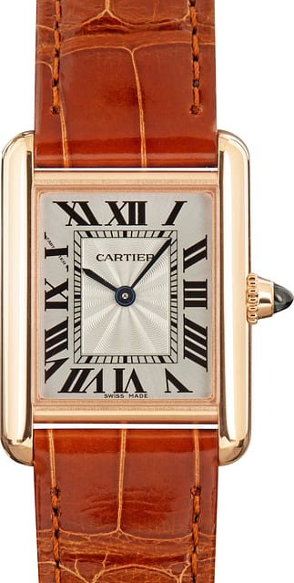 Tank Small Model Louis Cartier Rose Gold