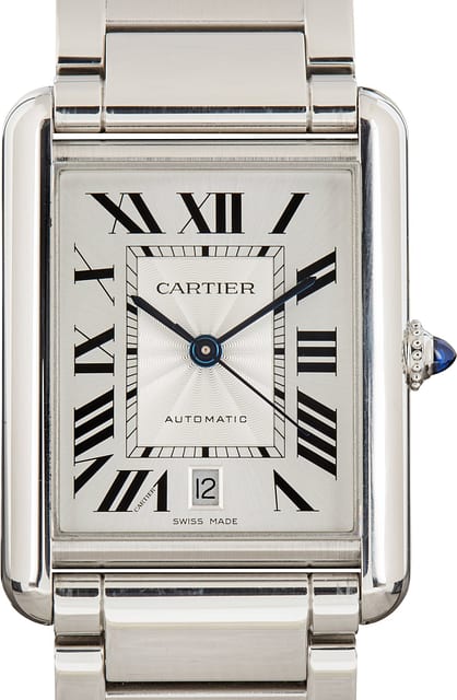 Pre-Owned Cartier Tank Must Watch WSTA0053 Stainless Steel