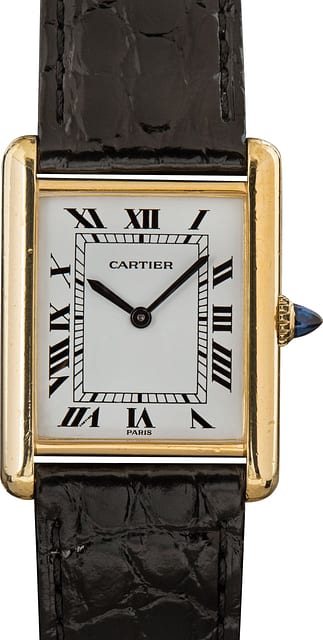 Cartier Tank White Roman Dial