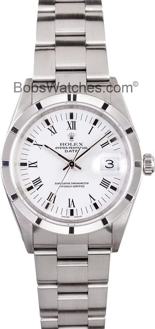 Used Men's Rolex Oyster Perpetual Date Steel Model 15210