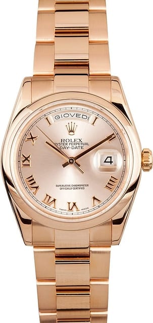 Rolex Day Date 118205 Rose Gold