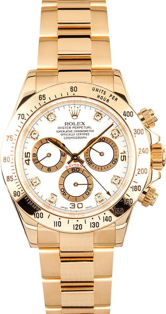 Rolex Daytona White Diamond Dial 116528
