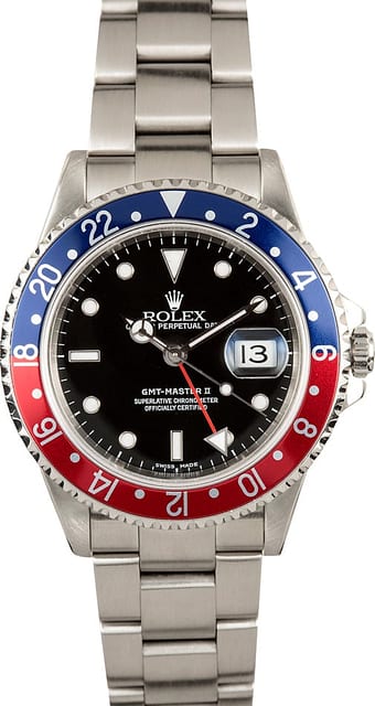 Rolex GMT Master II Red and Blue Pepsi Bezel 16710