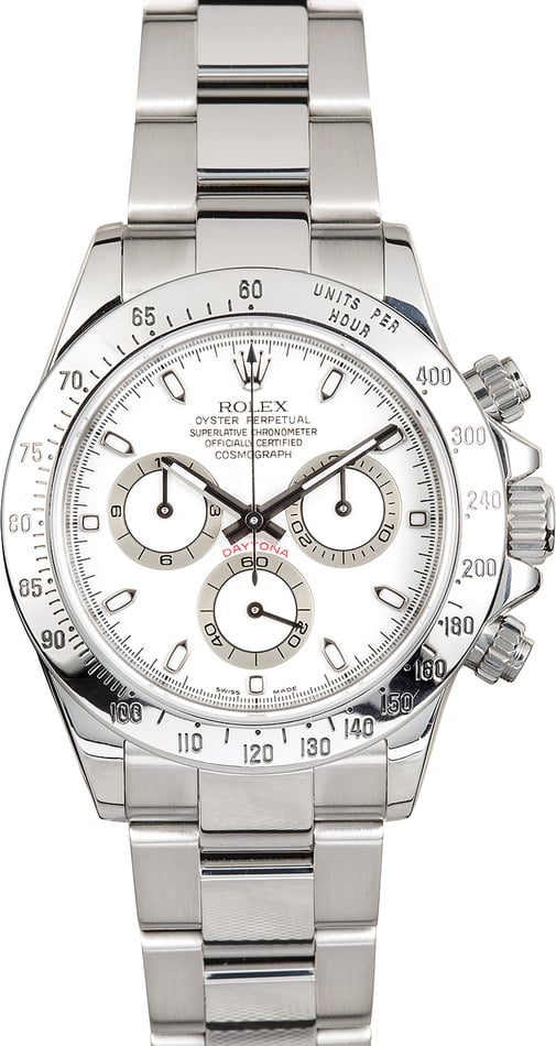 Rolex Stainless Steel Daytona White