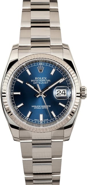 Rolex Datejust 116234 Blue Luminescent Dial