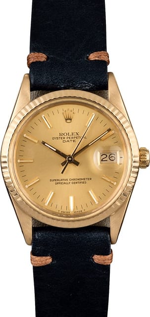 Rolex Date 15038 Yellow Gold Case