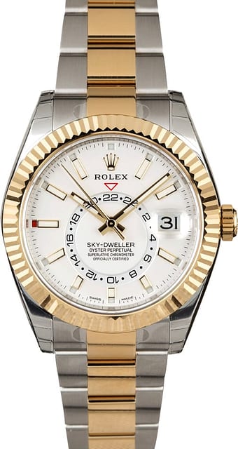Unworn Rolex Sky-Dweller 326933 Two Tone Oyster
