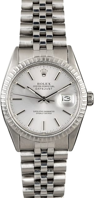 Rolex Datejust 16220 Silver Dial Steel with Jubilee Band