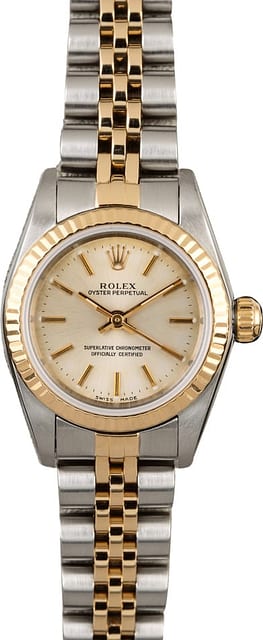 Rolex Oyster Perpetual 76193 Silver Dial