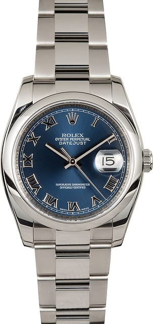 Unworn Rolex Datejust 116200 Blue Dial