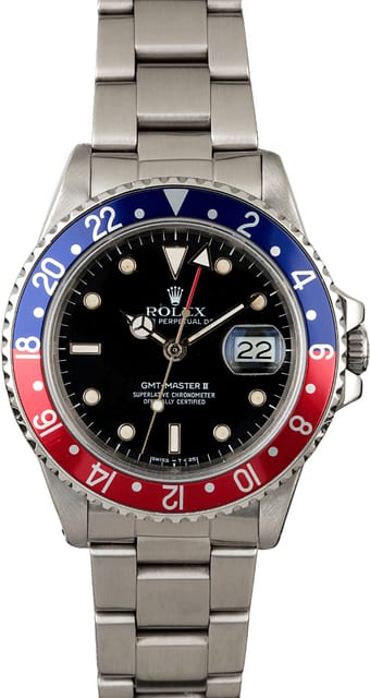 Men's Rolex GMT-Master II Ref 16760 'Fat Lady Coke'