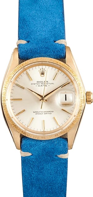 Vintage Rolex Date 18k Yellow Gold 1500