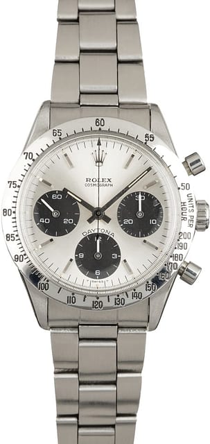 Vintage 1969 Rolex Daytona 6239 Silver Dial