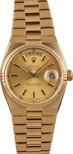 Rolex OysterQuartz 19018 Spanish Day Wheel