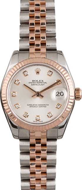 PreOwned Rolex Datejust 178271 Diamond Dial