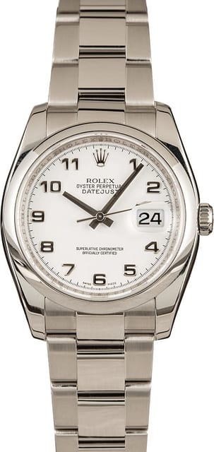 Rolex Datejust 116200 White Arabic