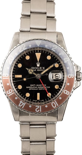 Vintage 1965 Rolex GMT-Master 1675 "Pepsi" 40MM