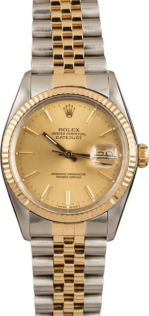 Datejust Rolex 16013 Steel & Gold Jubilee