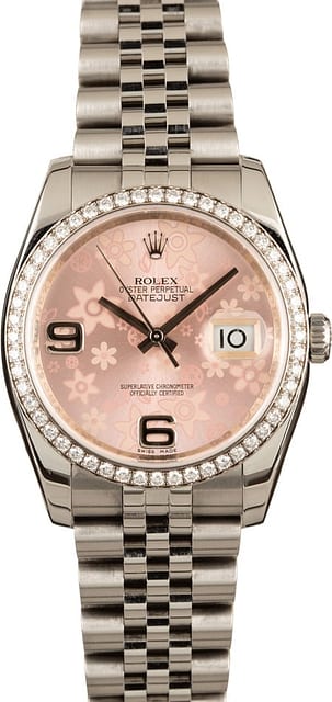 Pre Owned Rolex Datejust 116244 Diamond Bezel T