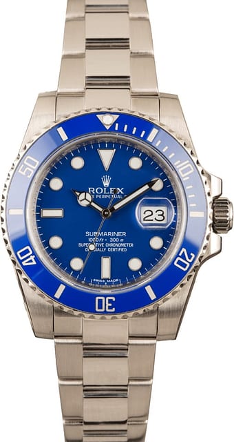 Rolex Submariner Anniversary White Gold 116619