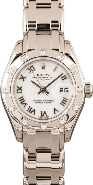 Pre Owned Ladies Rolex Pearlmaster 80319