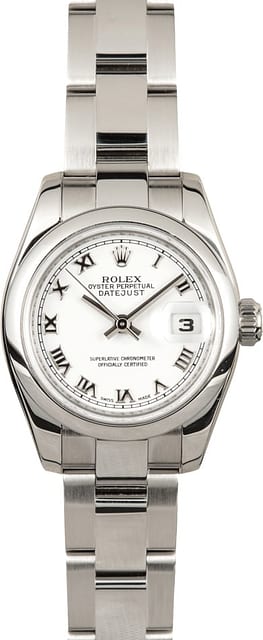 Rolex Lady-Datejust 179160 White Roman