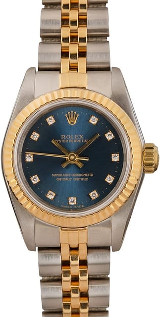 Ladies Rolex Oyster Perpetual 67193 Diamond