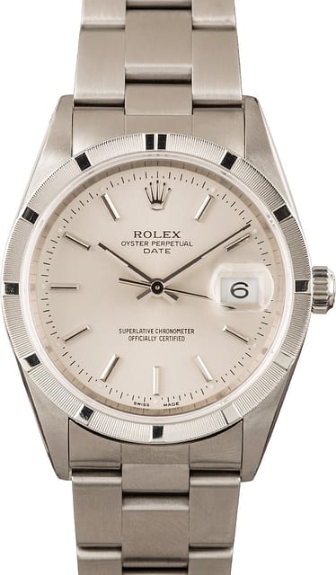 Men's Rolex Date Steel Model 15210