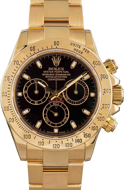 Pre-Owned Rolex Daytona 116528 Black Dial Watch
