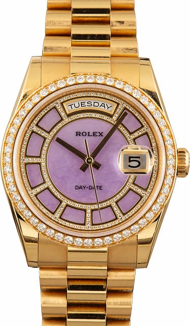 Pre-Owned Rolex Day-Date President 118348 Yellow Gold