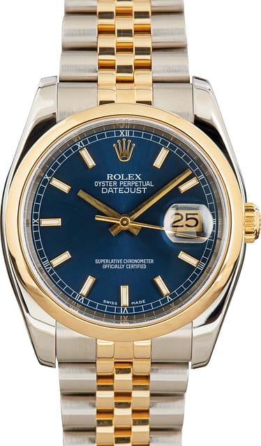 Rolex Datejust 116203 Blue Dial