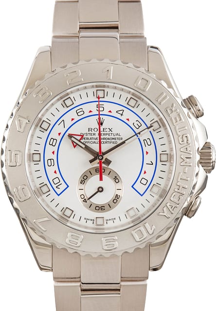 Pre-owned Rolex Yacht-Master II Ref 116689 18k White Gold