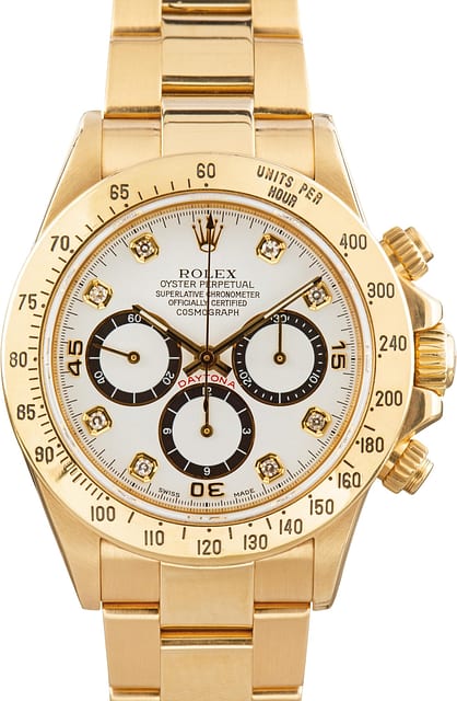 Pre-Owned Rolex Daytona 16528 White Diamond Dial