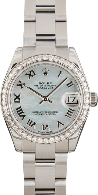 Rolex Datejust 31 ref 178384 Diamond Bezel