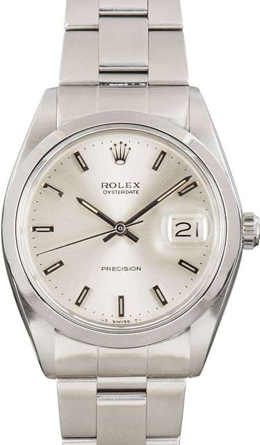 Rolex OysterDate Ref 6694 Silver Dial