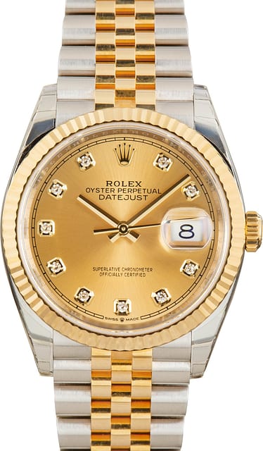Rolex Datejust 36 Ref 126233 Diamond Dial